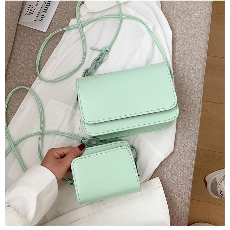 SMOOZA Fashion Γυναικείες τσάντες 2022 Χαριτωμένα Chain Flap Τσάντες Υψηλής Ποιότητας Νέα Τσάντες χιαστί ώμου Candy Color Δερμάτινες τσάντες PU