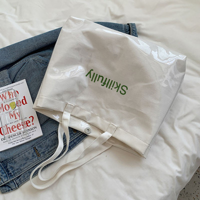 Hylhexyr ženska platnena torba na rame Ins prozirna PVC ručna torba Letter Vodootporna ležerna torba velikog kapaciteta