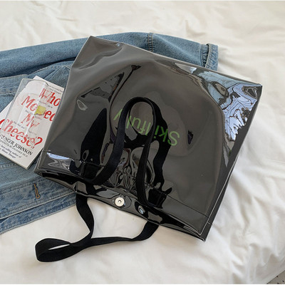 Hylhexyr ženska platnena torba na rame Ins prozirna PVC ručna torba Letter Vodootporna ležerna torba velikog kapaciteta