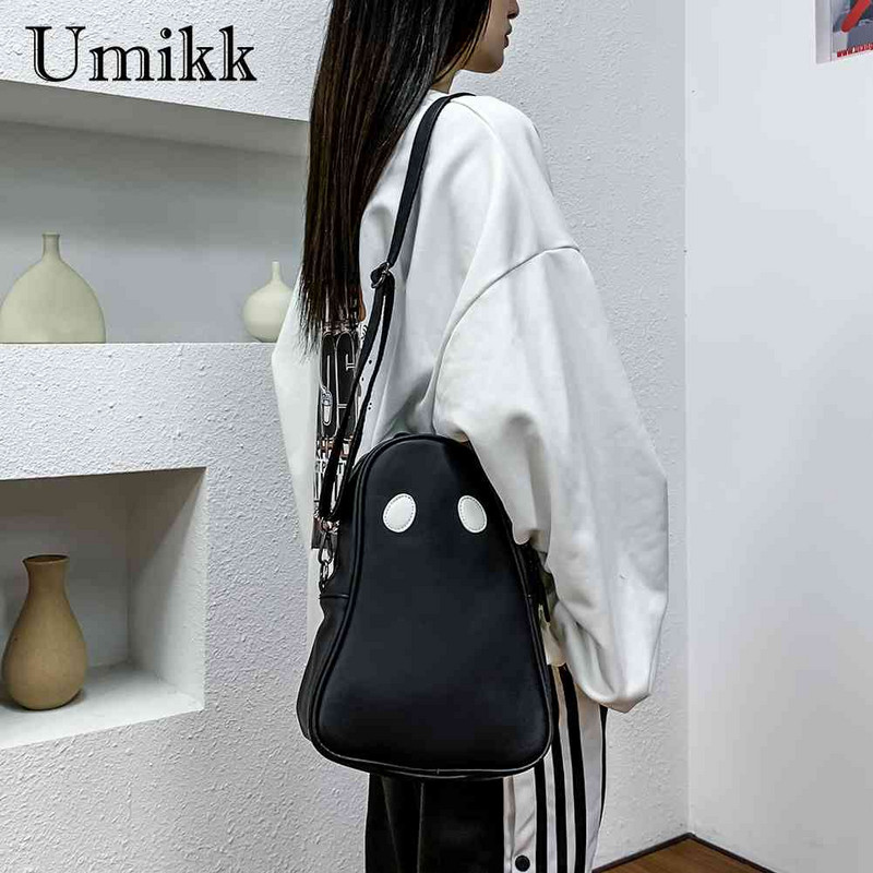 Модни чанти през тялото Funny Devil Ghost Забавна чанта Crossbody PU кожена малка цип за пътуване за жени Момиче за пазаруване
