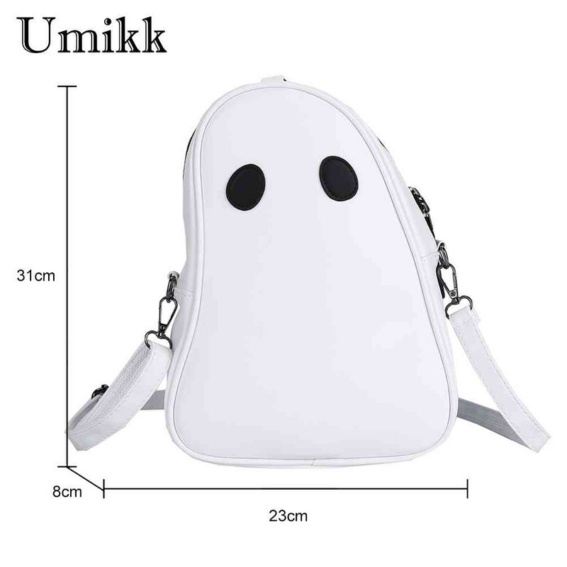 Модни чанти през тялото Funny Devil Ghost Забавна чанта Crossbody PU кожена малка цип за пътуване за жени Момиче за пазаруване