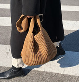 Γυναικείες τσάντες τσάντα ώμου Γυναικείες τσάντες σχεδιαστές φθινόπωρο Χειμώνας Νέα πλεκτή λαβή αγορών Γυναικείες τσάντες αγορών