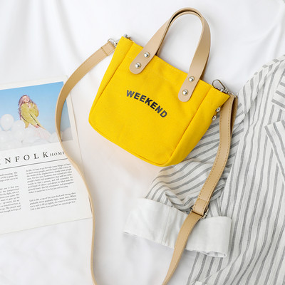 Naiste kandekott Suure mahutavusega käekotid õpilaste lõuend vabaaja kirjatrükiga riidest messenger õlg Naiste koolipoekott