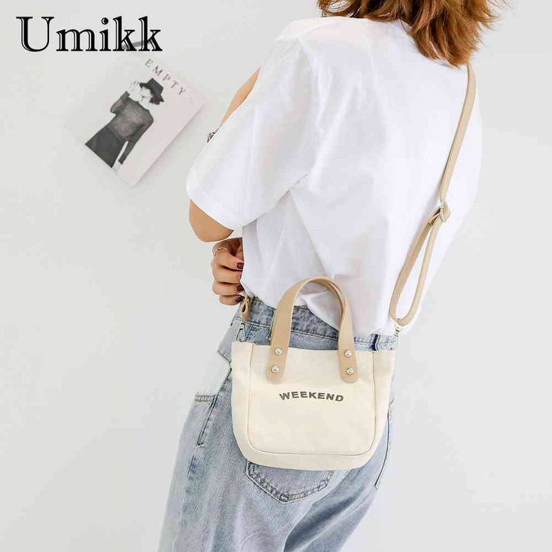 Naiste kandekott Suure mahutavusega käekotid õpilaste lõuend vabaaja kirjatrükiga riidest messenger õlg Naiste koolipoekott