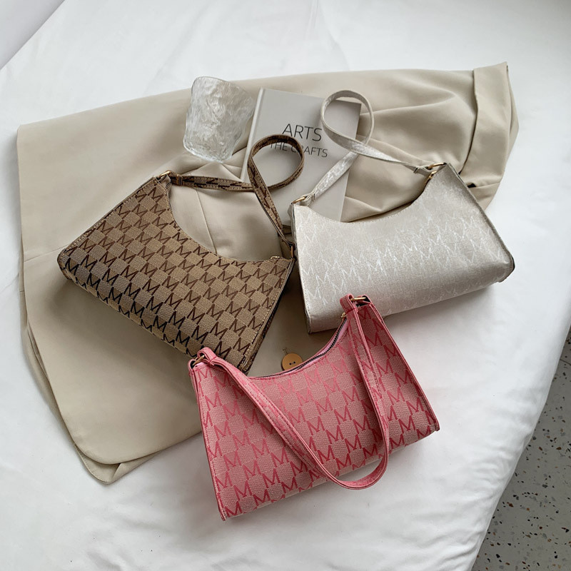 Geantă de imprimare de modă pentru femei Geantă de mână din piele PU pentru subrat Geanta de subrat cu design simplu