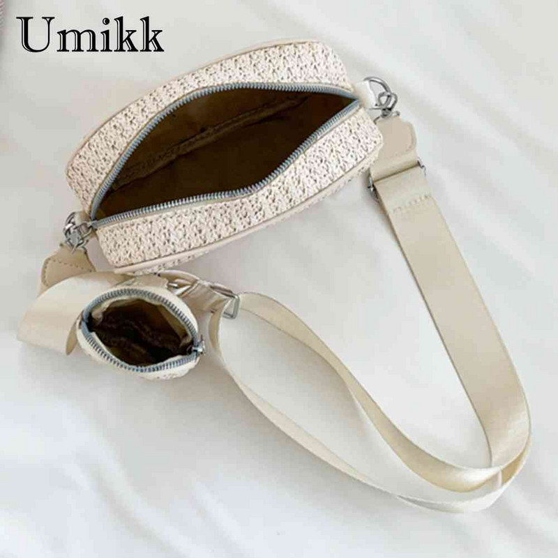 Καλοκαιρινή ψάθινη τσάντα Χειροποίητη γυναικεία τσάντα Καλοκαιρινή μόδα Straw Beach Casual Κομψή τσάντα tote Τσάντα χιαστί Rattan μεγάλης χωρητικότητας