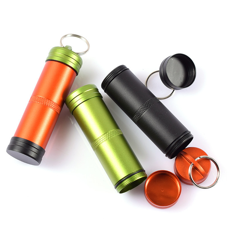 1 τεμ. Capsule Survival Seal Trunk Αδιάβροχο κουτί πεζοπορίας Δοχείο υπαίθριας θήκης για ξηρό μπουκάλι Αποθήκευση Camping Medicine EDC Θήκη χαπιών