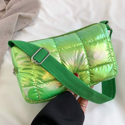 Βαμβακερή τσάντα χιαστί Fashion Nylon Down Μεγάλες τσάντες χεριού με επένδυση επώνυμων σχεδιαστών καπιτονέ Γυναικείες μαλακές φορητές τσάντες ώμου Shopper