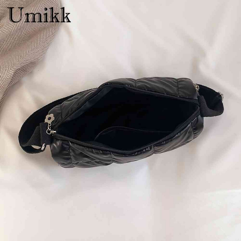 Βαμβακερή τσάντα χιαστί Fashion Nylon Down Μεγάλες τσάντες χεριού με επένδυση επώνυμων σχεδιαστών καπιτονέ Γυναικείες μαλακές φορητές τσάντες ώμου Shopper