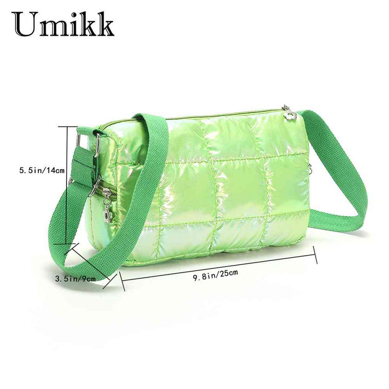 Βαμβακερή τσάντα χιαστί Fashion Nylon Down Μεγάλες τσάντες χεριού με επένδυση επώνυμων σχεδιαστών καπιτονέ Γυναικείες μαλακές φορητές τσάντες ώμου Shopper