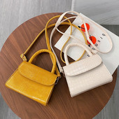 2021 Alligator Pattern Mini Crossbody kotid naistele 2020 PU nahast õlakott Moodne naiste disainiga väike naiste käekott