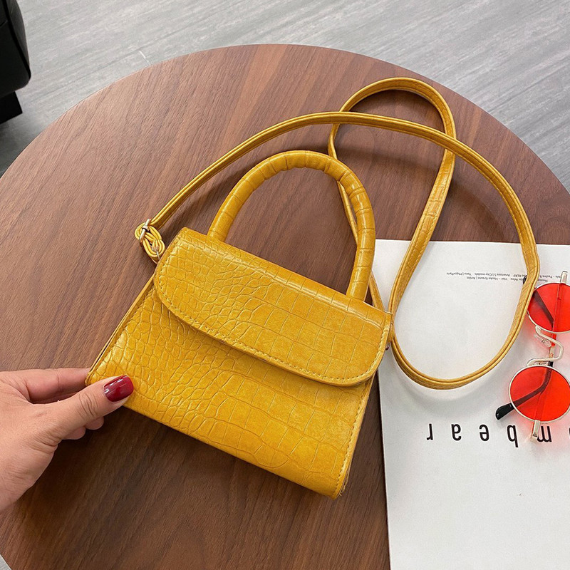 2021 Alligator Pattern Mini Crossbody kotid naistele 2020 PU nahast õlakott Moodne naiste disainiga väike naiste käekott
