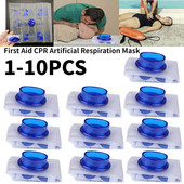 Ühekordselt kasutatav esmaabi hingav respiraator CPR näokaitse kunstliku hingamise mask hädaabikoolituse pääste ellujäämise tööriist