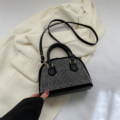 Πολυτελείς τσάντες Diamond Half Moon Καλοκαιρινές Νέες γυναικείες δερμάτινες γυναικείες σχεδιαστές υψηλής ποιότητας τσάντες ώμου Messenger