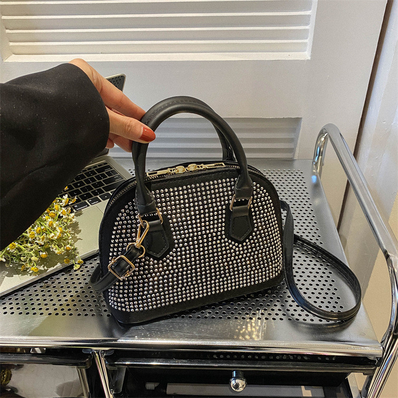 Πολυτελείς τσάντες Diamond Half Moon Καλοκαιρινές Νέες γυναικείες δερμάτινες γυναικείες σχεδιαστές υψηλής ποιότητας τσάντες ώμου Messenger