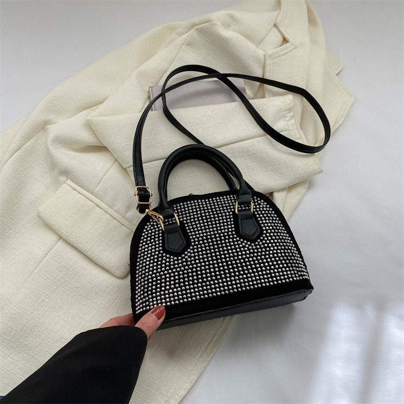 Πολυτελείς τσάντες Diamond Half Moon Καλοκαιρινές Νέες γυναικείες δερμάτινες γυναικείες σχεδιαστές υψηλής ποιότητας τσάντες ώμου Messenger