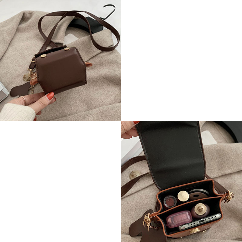 Mini naiste rahakott käekott Vintage õlakott PU nahast reisitelefoni kott Kivist mustriga naiste ristkere kotid