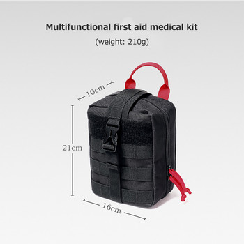 Комплект за първа помощ Molle Pouch EDC Военна тактическа екипировка Чанта за спешна медицина Чанта за оцеляване на открито, Къмпинг, туризъм, поясни ловни чанти