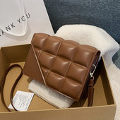 Δημοφιλείς γυναικείες τσάντες Rhombus 2022 Νέα μόδα τσάντα ώμου με απλή υφή Trend All-match τσάντα Messenger Γυναικείες τσάντες πολυτελείας