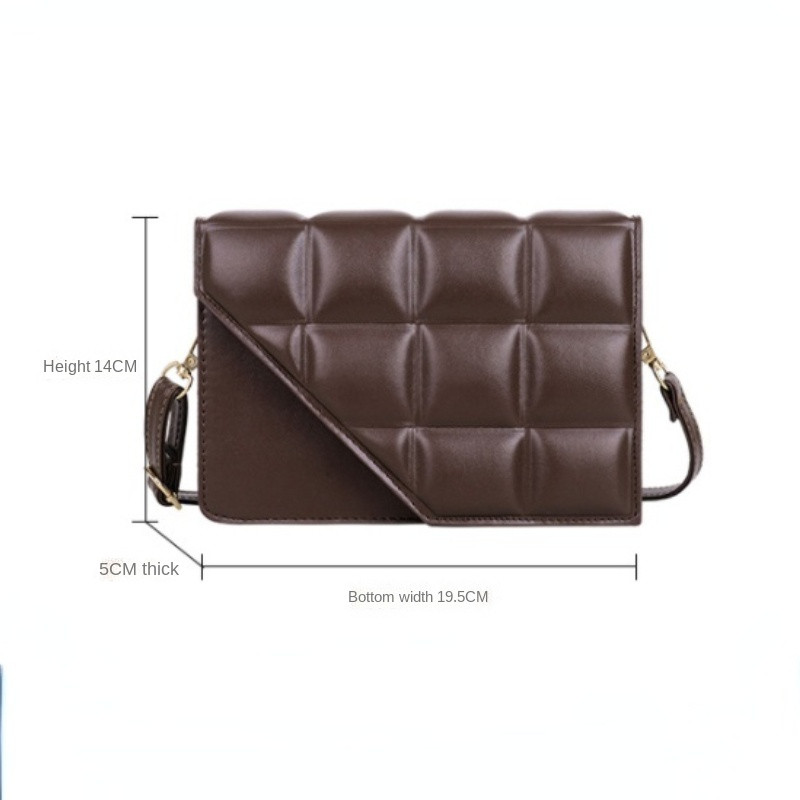 Δημοφιλείς γυναικείες τσάντες Rhombus 2022 Νέα μόδα τσάντα ώμου με απλή υφή Trend All-match τσάντα Messenger Γυναικείες τσάντες πολυτελείας