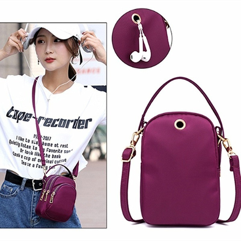 Moodne naiste kott tõmblukk Mobiiltelefoni õlakott Naiste multifunktsionaalne käekott Randmekott Crossbody Mobiiltelefon