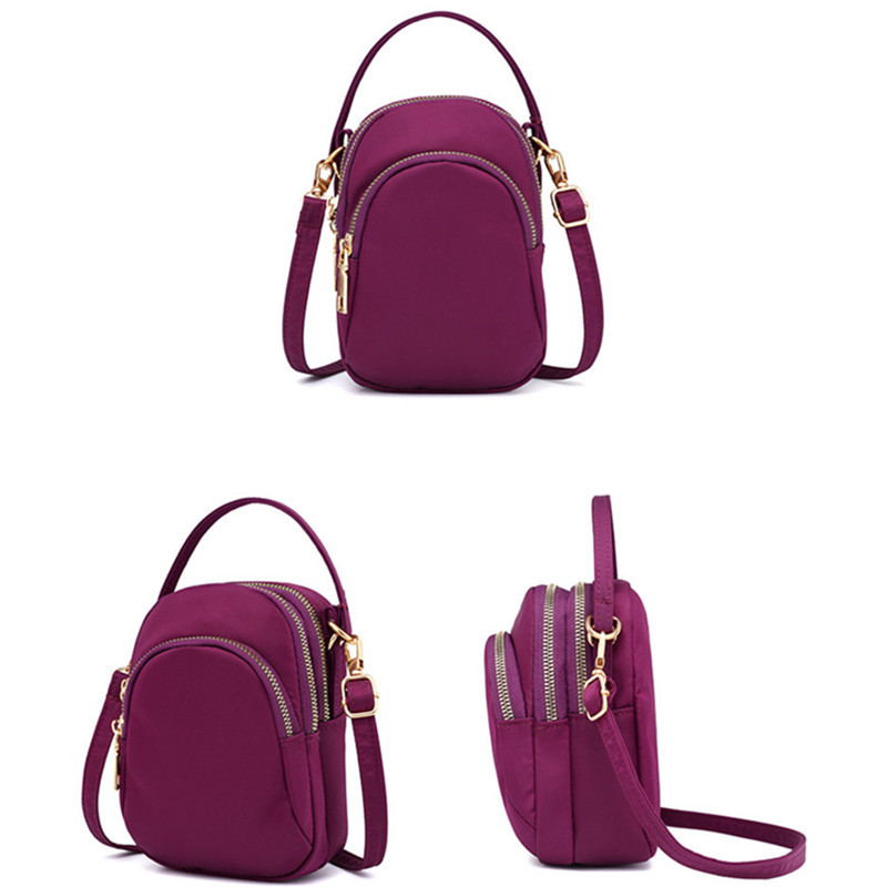 Moodne naiste kott tõmblukk Mobiiltelefoni õlakott Naiste multifunktsionaalne käekott Randmekott Crossbody Mobiiltelefon