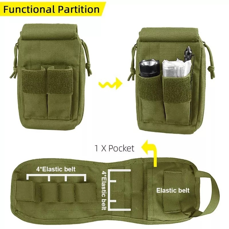 Tactical Waist Bag Military EMT Quick Release Kit Πρώτων Βοηθειών Ιατρικά αξεσουάρ για κάμπινγκ κυνηγιού Πακέτο EDC тактическая аптечка