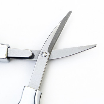 Сгъваеми ножици за оцеляване Авариен комплект от неръждаема стомана EDC форма на очила за къмпинг на открито Риболов