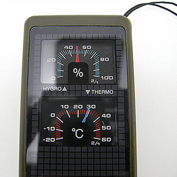LED военен компас за оцеляване на къмпинг 10 в 1 Мултифункционален външен черен компас със свирка Термометър с високо качество