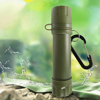 1 PC Φορητό φίλτρο νερού Survival Μπουκάλι καθαριστή άχυρου Κάμπινγκ έκτακτης ανάγκης σε εξωτερικούς χώρους