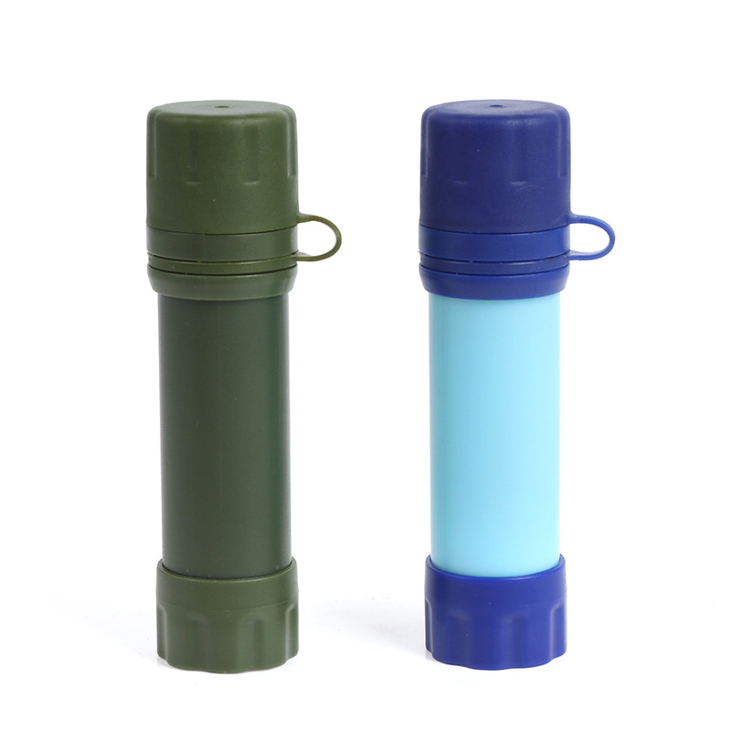 1 tk kaasaskantav ellujäämisveefiltriga õlepuhastuspudel matkamiseks väljas