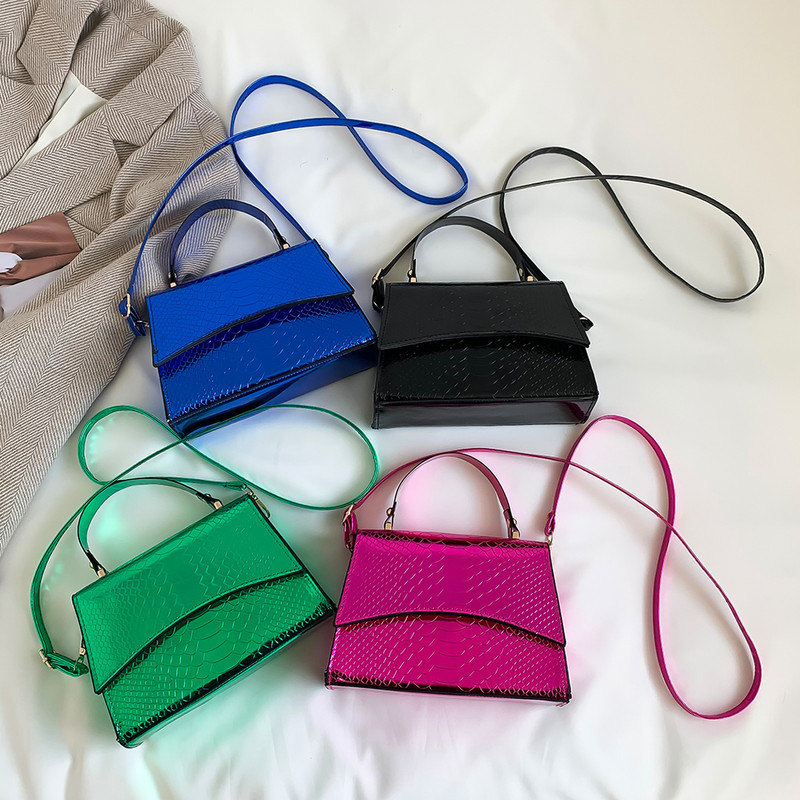 Genți de găleată retro din aligator, genți de ghiozdan de crocodil cu laser, geanți de tip crossbody pentru fete, geantă nouă de umăr, poșetă pentru telefon