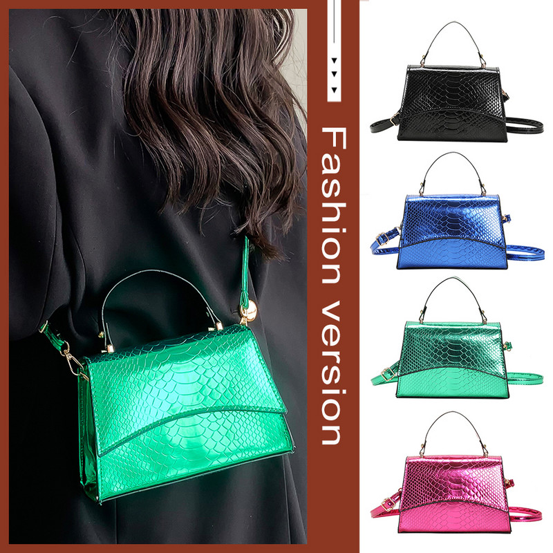 Genți de găleată retro din aligator, genți de ghiozdan de crocodil cu laser, geanți de tip crossbody pentru fete, geantă nouă de umăr, poșetă pentru telefon