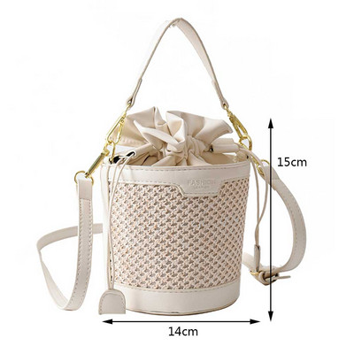 Moodne naiste kandiline ostukott Suvine õlgpärlitest kott Ülemise käepidemega käekott päikeselillede kaunistusega Elegantne naiste rahakott