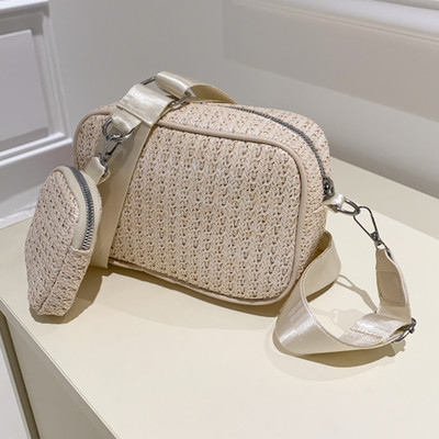 2023 New Fashion Γυναικείες τσάντες Messenger Τσάντα καθημερινής μετακίνησης με μικρό πορτοφόλι Κομψή τσάντα ώμου Χειροποίητη τσάντα για ταξίδια στην παραλία