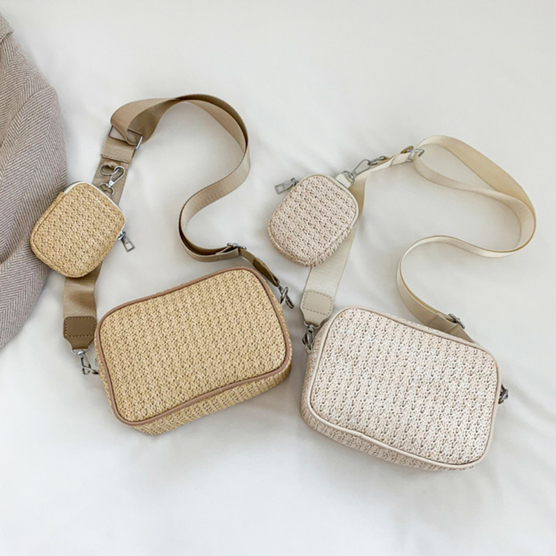 2023 New Fashion Γυναικείες τσάντες Messenger Τσάντα καθημερινής μετακίνησης με μικρό πορτοφόλι Κομψή τσάντα ώμου Χειροποίητη τσάντα για ταξίδια στην παραλία