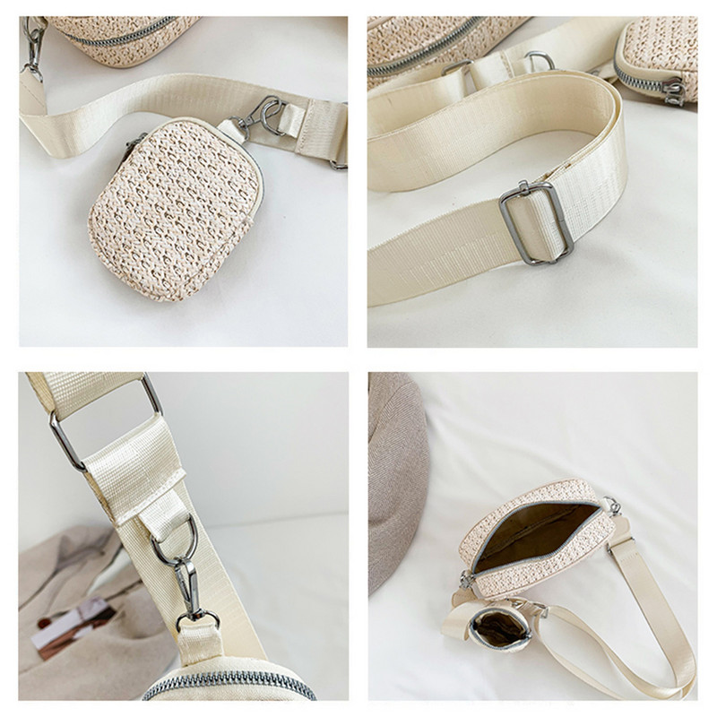 2023 New Fashion Γυναικείες τσάντες Messenger Τσάντα καθημερινής μετακίνησης με μικρό πορτοφόλι Κομψή τσάντα ώμου Χειροποίητη τσάντα για ταξίδια στην παραλία