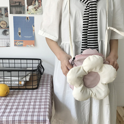 Hylhexyri lillekujulised naiste käekottid polüestrist naiste ühekordne õlakott Armas moodne kahepoolne kandekott