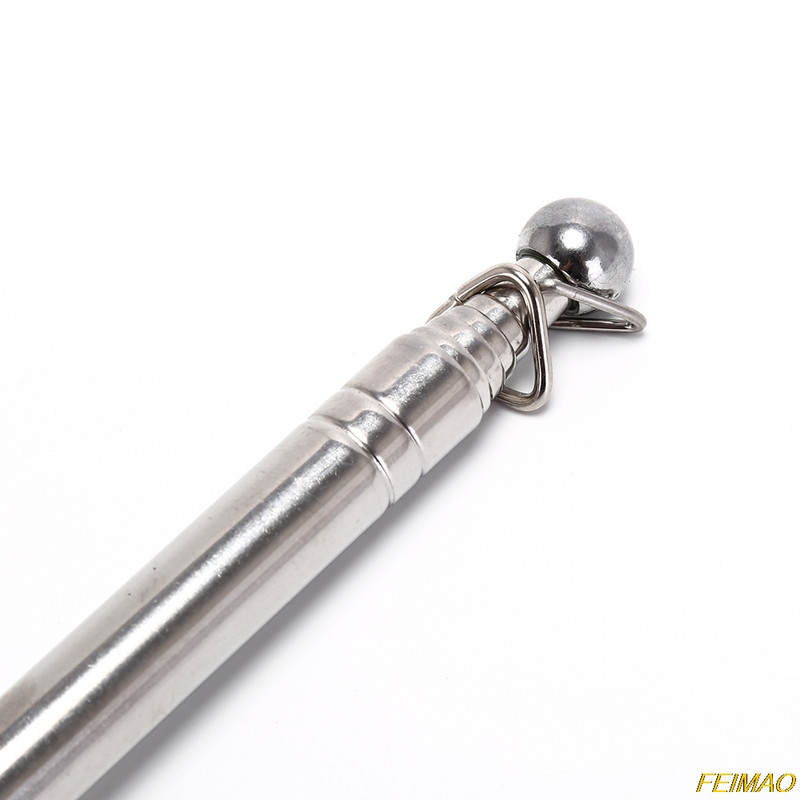 1 tk 1,2 M õues, roostevabast terasest teleskooplipuvarras, õpetusjuhis Reisijuhi bännerlipud Õuesokk