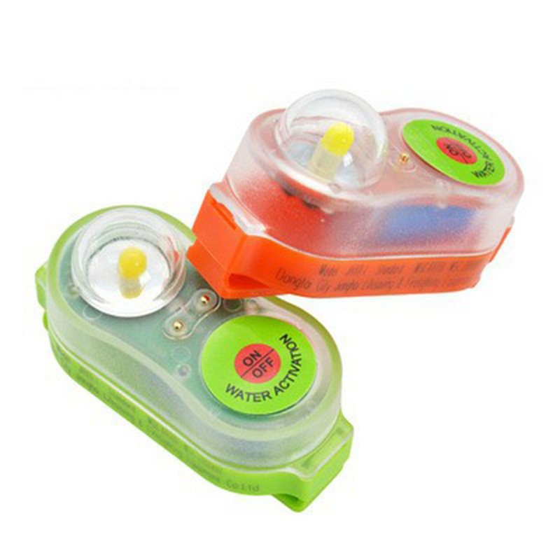 Σωσίβια Ελαφρύ φορητό σωσίβιο γιλέκο σέρφινγκ Λάμπα LED Θαλασσινό νερό Αυτοφωτιζόμενος Φακός Εξοικονόμησης Ζωής Ευδιάκριτα φώτα