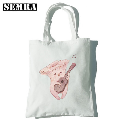 Μανιτάρι Βοτανολογία Κλασική γυναικεία καμβά τσάντα για ψώνια Κορίτσι Φοιτητής Δάσκαλος Προμήθειες Μεγάλης χωρητικότητας