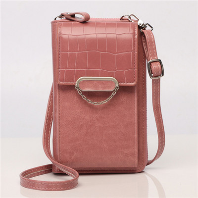 Fashion Trend naiste telefonikott naistele mobiilne messenger õlakott Nahast kaardihoidja Crossbody rahakott naistele 1 tk