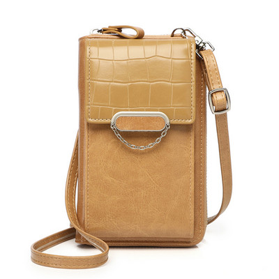Fashion Trend naiste telefonikott naistele mobiilne messenger õlakott Nahast kaardihoidja Crossbody rahakott naistele 1 tk