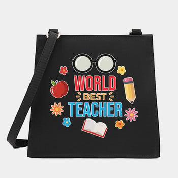 Дамска чанта за рамо Messenger за работа и работа Crossbody Tote Bag Teacher Series Pattern Designer Малки квадратни чанти Пазаруване Портмоне Дамска чанта