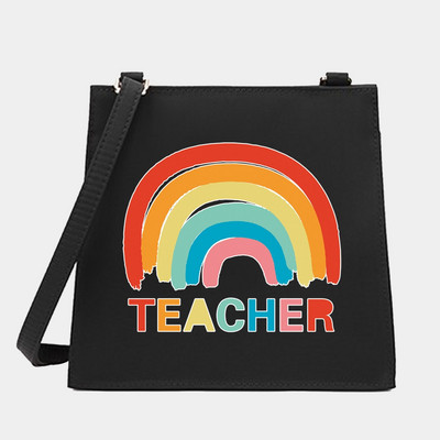 Naiste õla-messenger pendelrännaku kandekott õpetajate seeria mustrikujundaja väike kandiline kotid ostukott Käekott