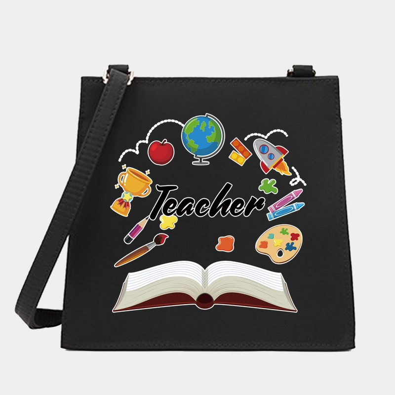 Naiste õla-messenger pendelrännaku kandekott õpetajate seeria mustrikujundaja väike kandiline kotid ostukott Käekott