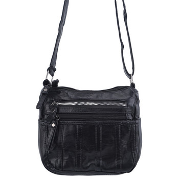 Дамска чанта Messenger Модна кожена чанта през рамо с принт Ежедневна квадратна чанта Парти чанти през рамо за жени