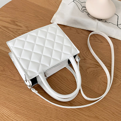 2023 New Lady's Handbag PU Δερμάτινο Διαμάντι Check Pattern Advanced Texture Τσάντα ώμου τσάντα χιαστί Πορτοφόλι τσάντα