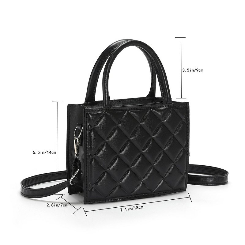 2023 New Lady's Handbag PU Δερμάτινο Διαμάντι Check Pattern Advanced Texture Τσάντα ώμου τσάντα χιαστί Πορτοφόλι τσάντα