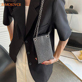 Teemantidest telefonikott Rhinestone Crossbody käekott Naistele Bling Chain Mini õhtune pidu Clutch õlakott Väike rahakott